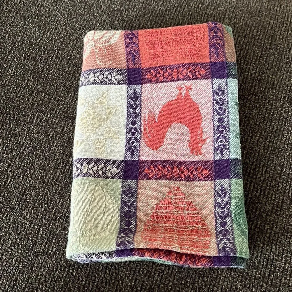 Autumnal2 Farmhouse Set of 4 Dinner Square Cloth Napkins- 16” by 16”